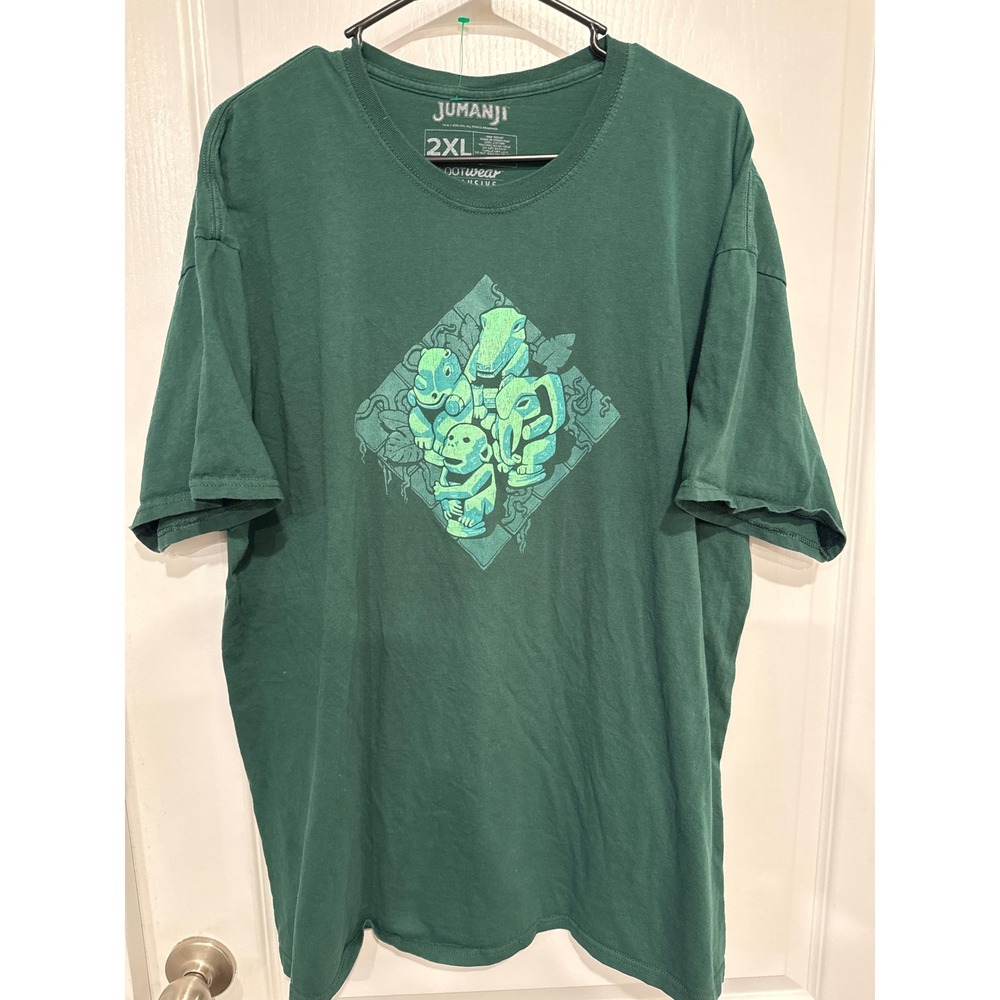 Jumanji Lootwear Exclusive Mens 2XL Green Graphic T Shirt